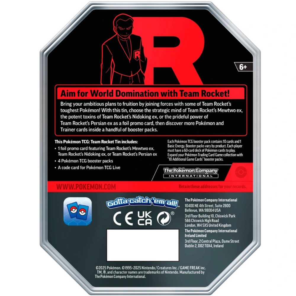 Pokémon Team Rocket EX Tin – Nidoking