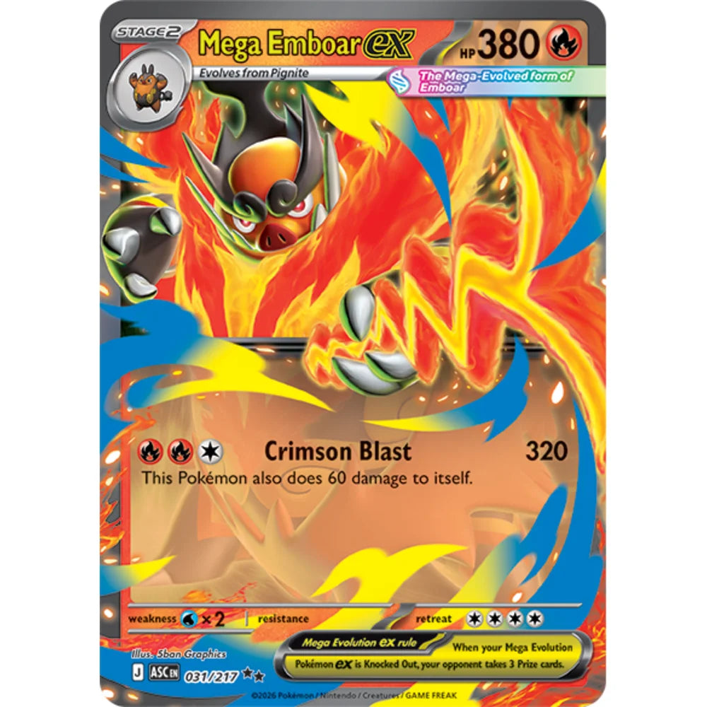Pokémon TCG: Ascended Heroes – Mega Emboar ex Box