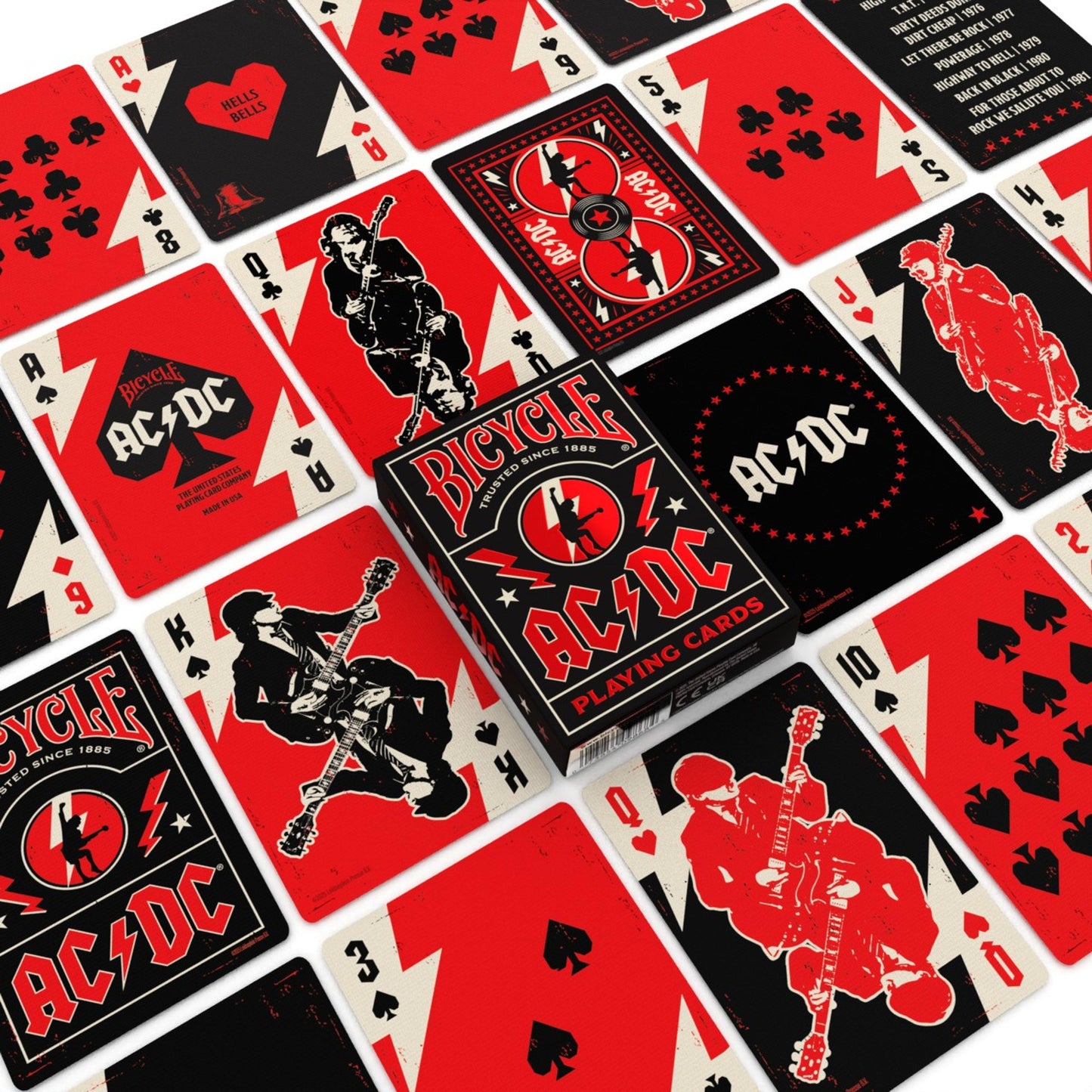Bicycle AC/DC Speelkaarten – Limited Edition Poker Deck