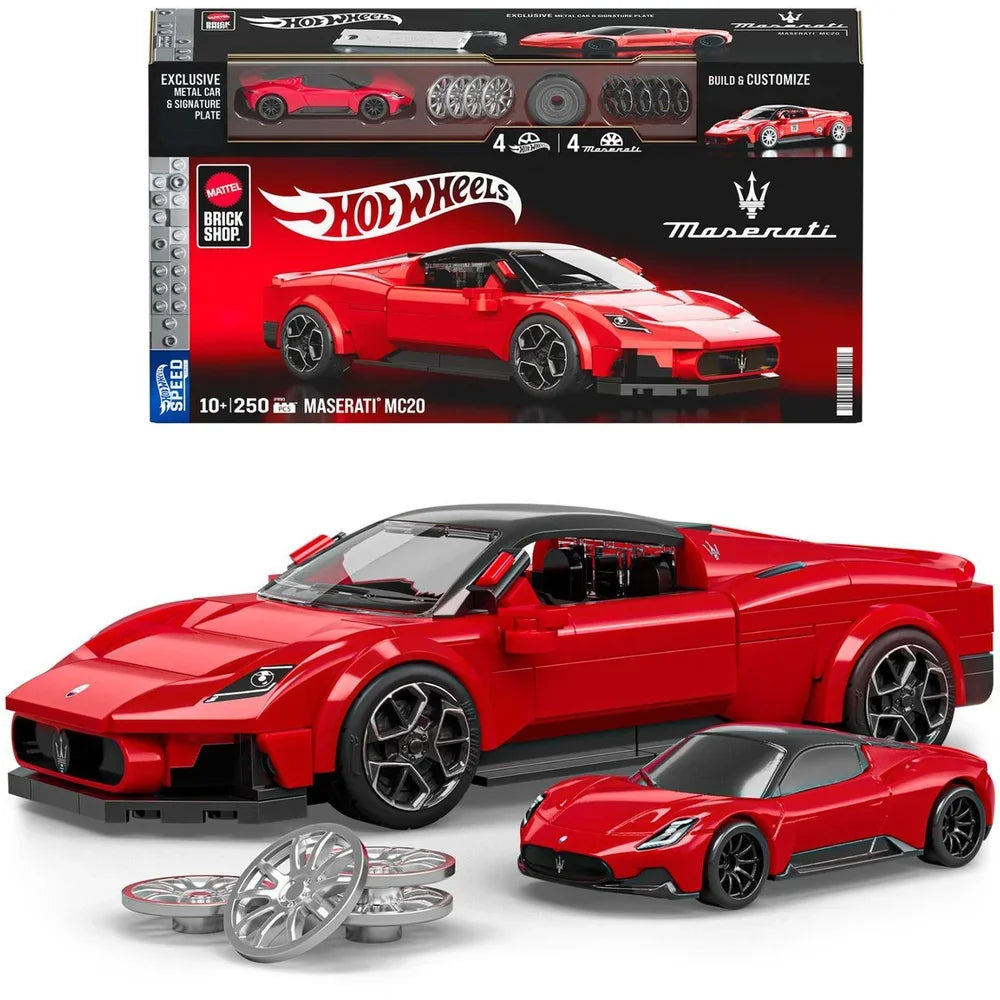 Mattel Brick Shop Hot Wheels – Maserati MC20 Bouwset