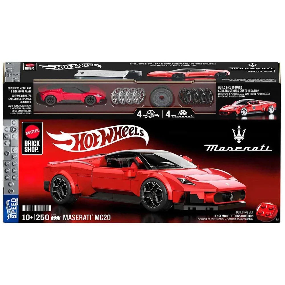 Mattel Brick Shop Hot Wheels – Maserati MC20 Bouwset
