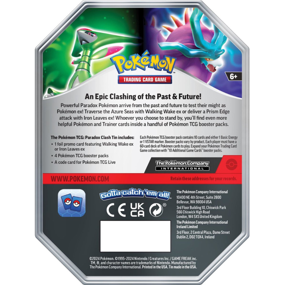 Pokémon Paradox Clash EX Tin Iron Leaves