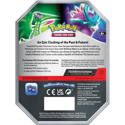 Pokémon Paradox Clash EX Tin Iron Leaves