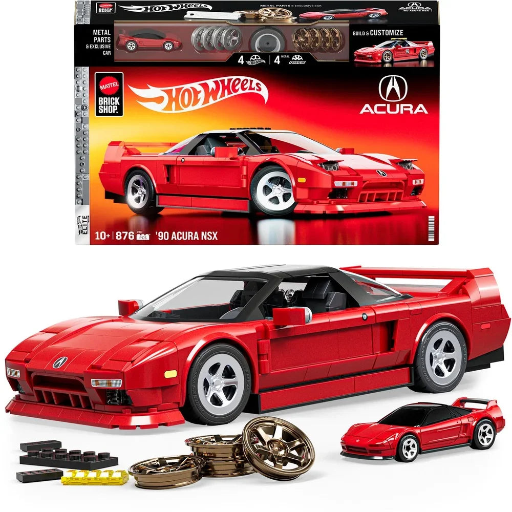 Mattel Brick Shop Hot Wheels – '90 Acura NSX Bouwset
