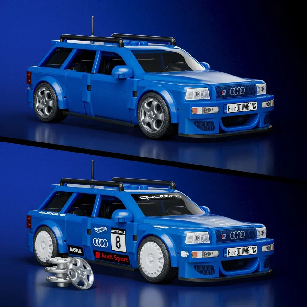 Mattel Brick Shop Hot Wheels – '94 Audi Avant RS2 Bouwset