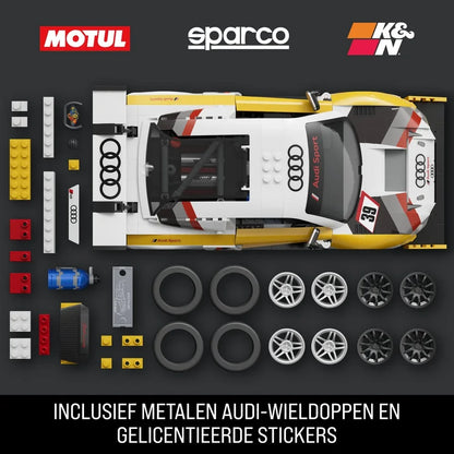 Mattel Brick Shop Hot Wheels – ’15 Audi R8 LMS Bouwset