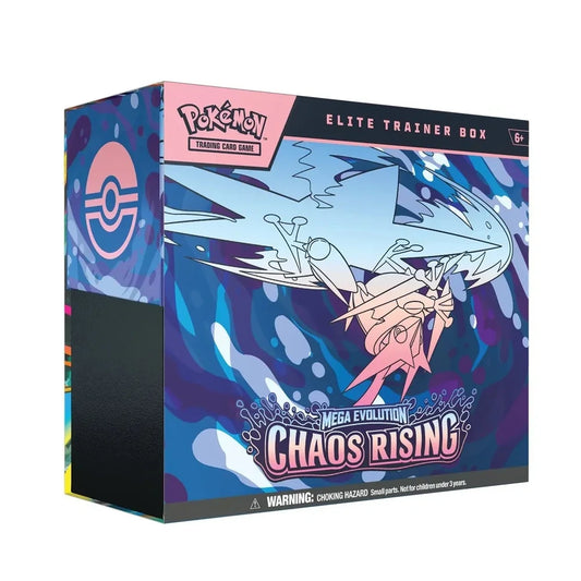 Pokémon Mega Evolution Chaos Rising Elite Trainer Box – verpakking