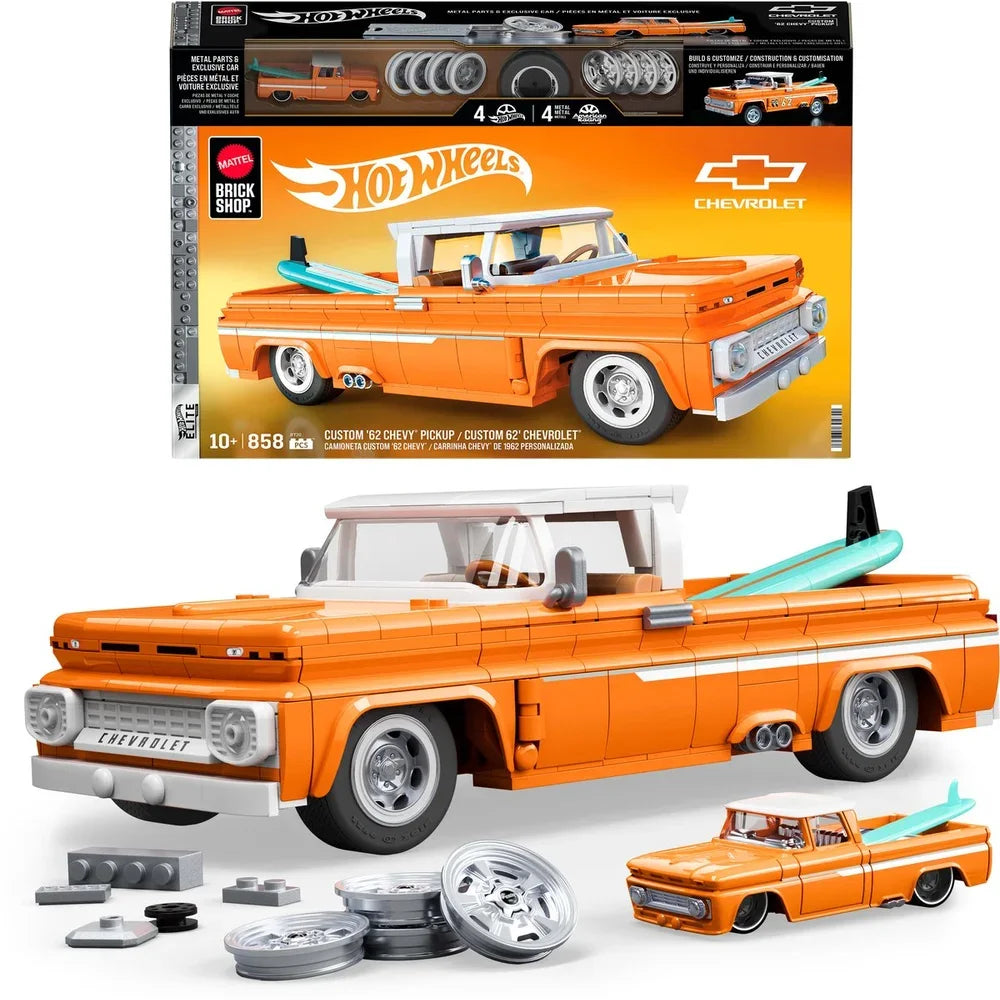 Mattel Brick Shop Hot Wheels – Custom ’62 Chevy Pickup Bouwset