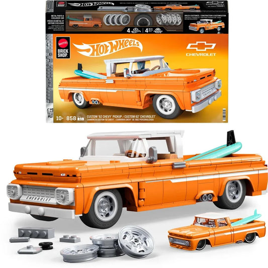 Mattel Brick Shop Hot Wheels – Custom ’62 Chevy Pickup Bouwset