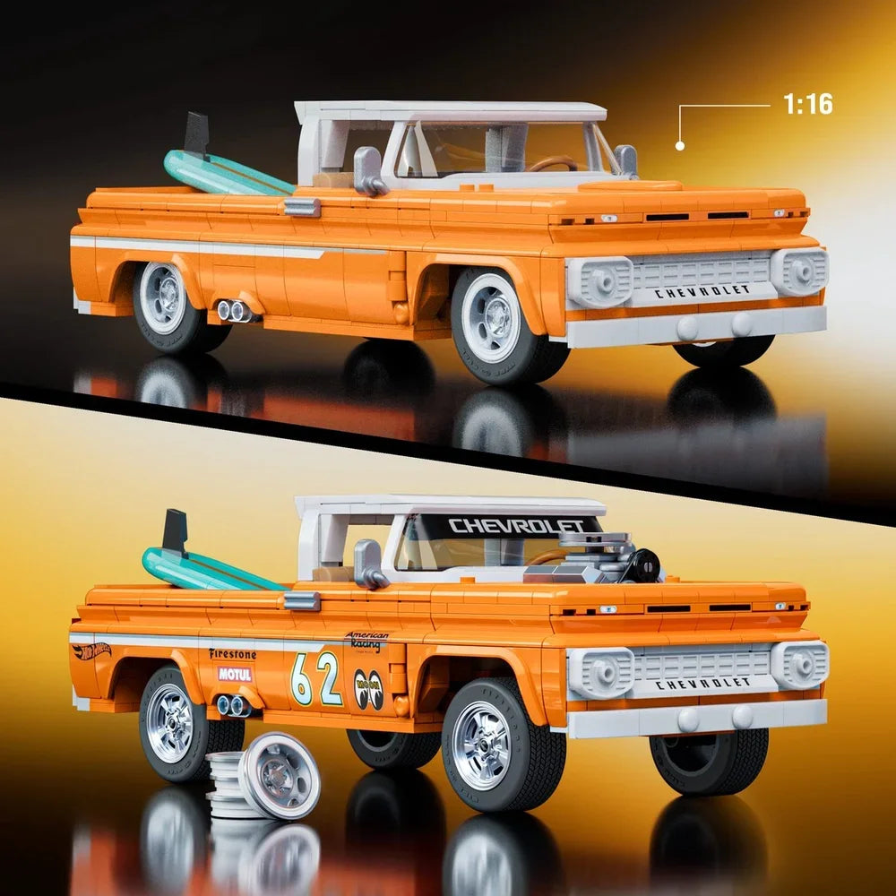 Mattel Brick Shop Hot Wheels – Custom ’62 Chevy Pickup Bouwset