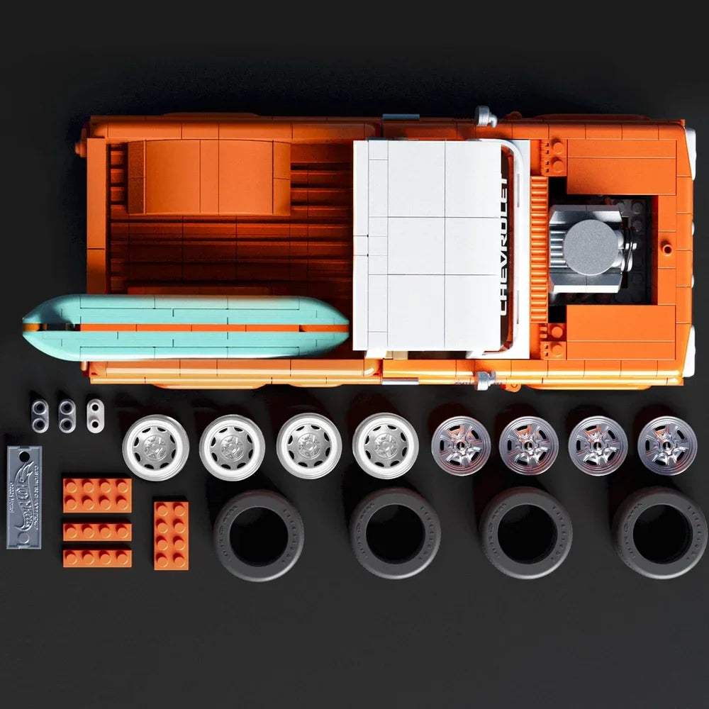 Mattel Brick Shop Hot Wheels – Custom ’62 Chevy Pickup Bouwset