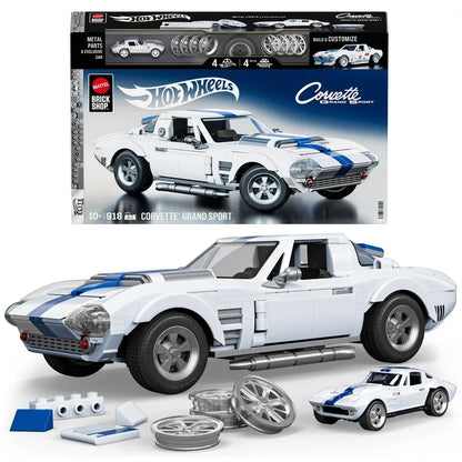 Mattel Brick Shop Hot Wheels – Corvette Grand Sport Bouwset