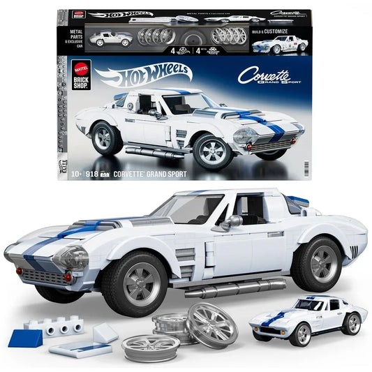 Mattel Brick Shop Hot Wheels – Corvette Grand Sport Bouwset
