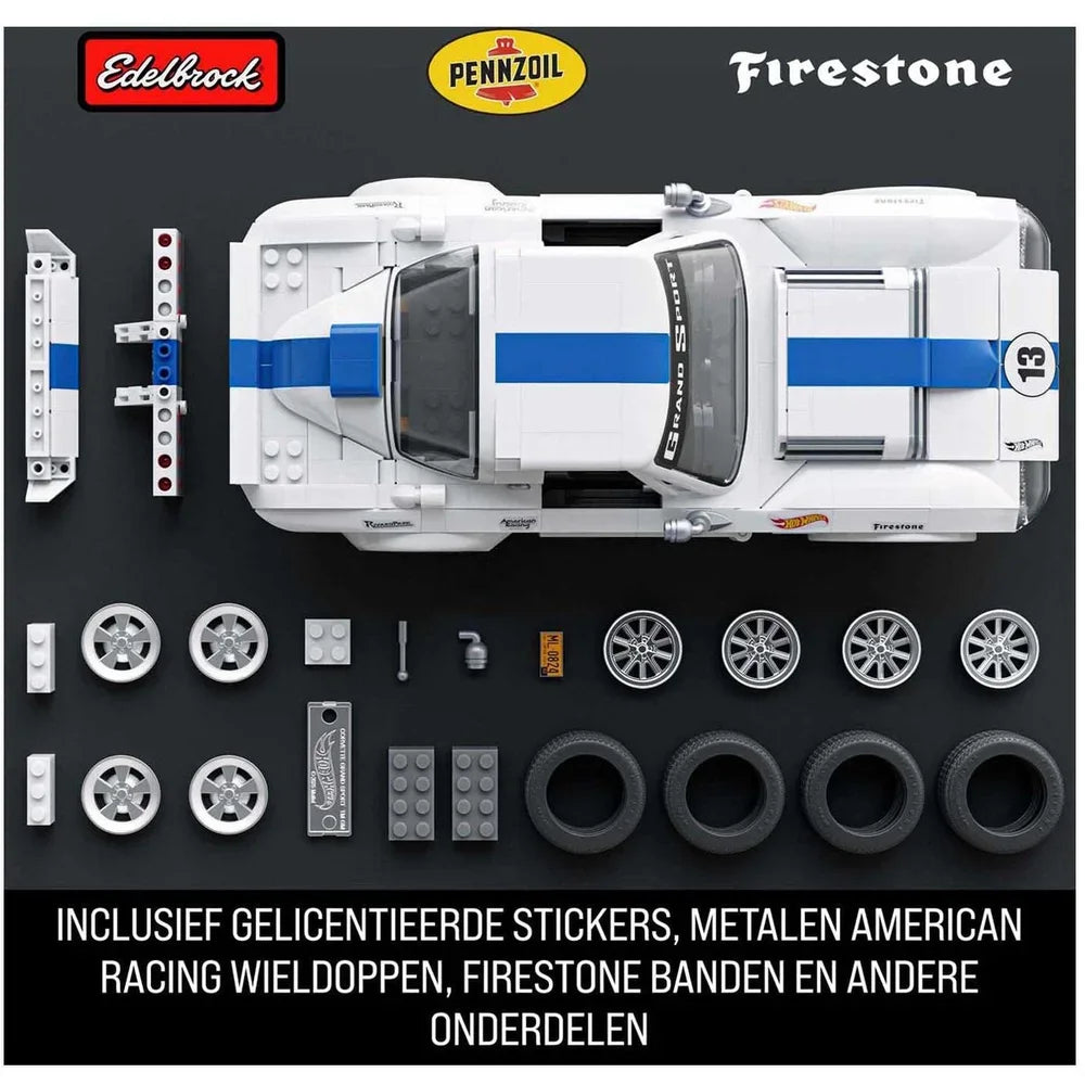 Mattel Brick Shop Hot Wheels – Corvette Grand Sport Bouwset