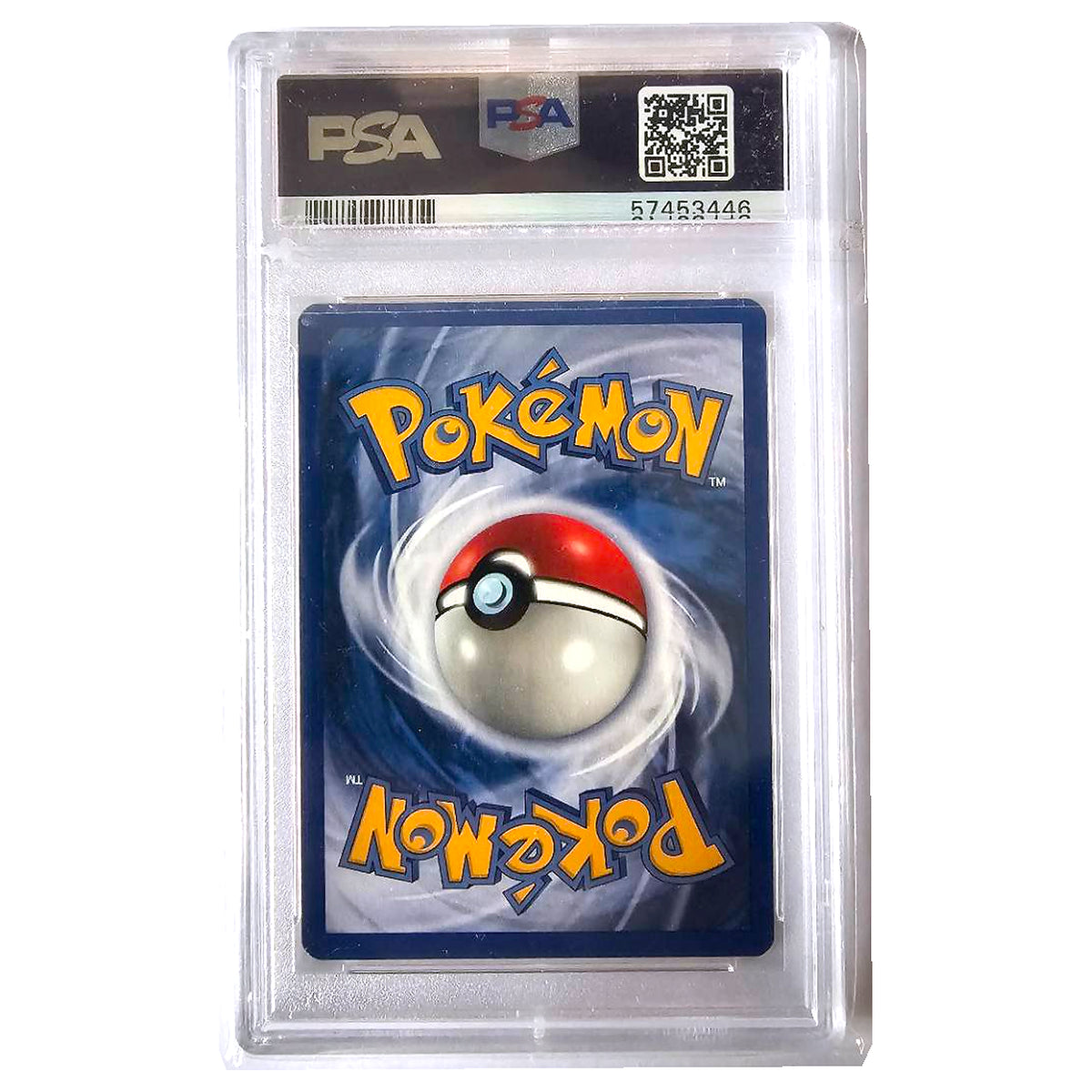 Giovanni’s Magikarp 73/132 Gym Challenge 1st Edition PSA 9, certificaat 57453446 – achterzijde