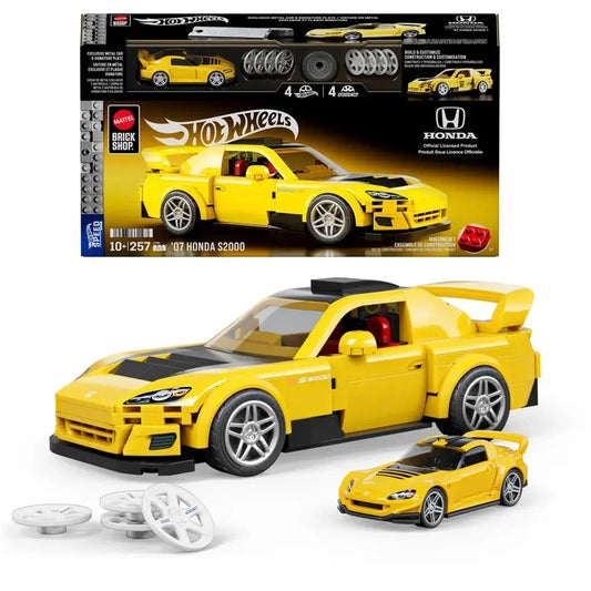 Mattel Brick Shop Hot Wheels – ’07 Honda S2000 Bouwset