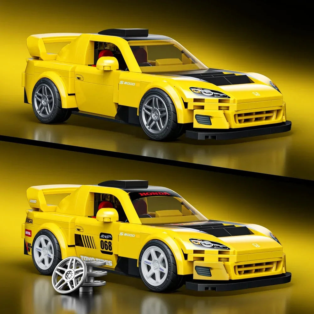 Mattel Brick Shop Hot Wheels – ’07 Honda S2000 Bouwset