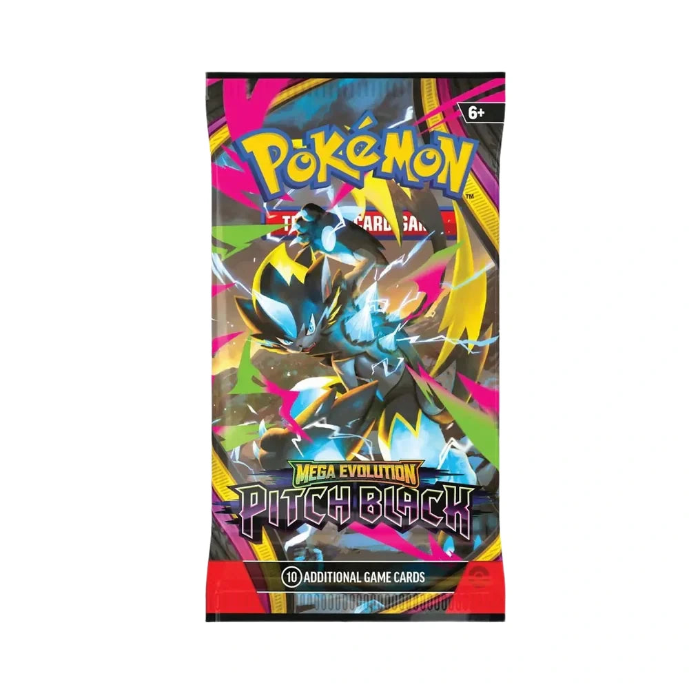 Pokémon Mega Evolution Pitch Black Booster Box – voorbeeld van boosterartwork